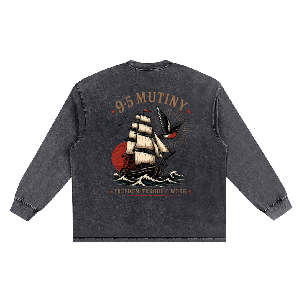 9-5 Mutiny Sea Washed Crew Neck